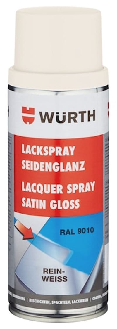 Wurth - Lakspray nitroalkydkwaliteit, zijdeglans - lakspray, zijdemat inhoud 400 ml