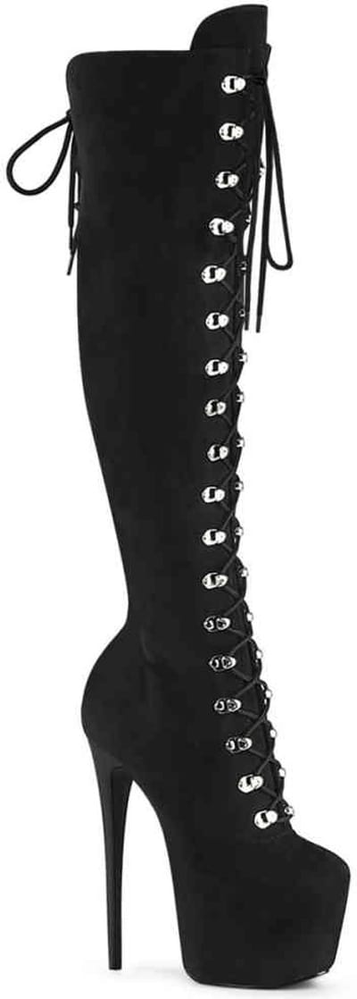 Pleaser - JUBILANT-3012FS Plateau overknee Laarzen - US 5 - 35 Shoes - Zwart