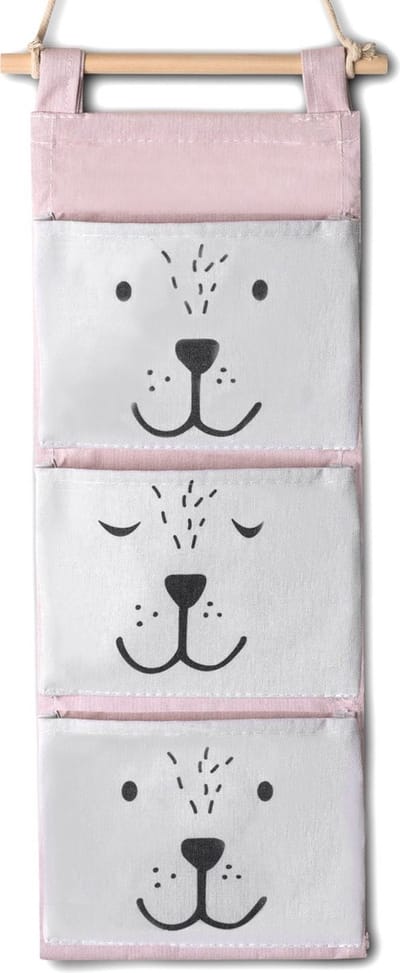 Nukido hangende speelgoedorganizer - roze