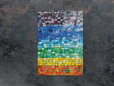 TMK ArtDeko Serie - Glazen Snijplank - 35x52 cm - Kleurig - Veilig