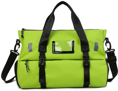 Reistas - Handbagage - Weekendtas - Sporttas met nat vak-Groen