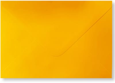 Cards & Crafts 25 Luxe Enveloppen 13x18 cm - Goud Geel - 110g/sm - Puntklepsluiting