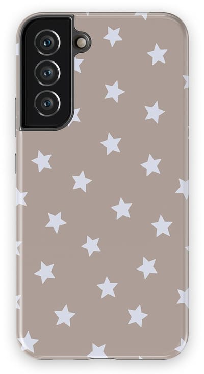 DripCase Hoesje Samsung Galaxy S22 Plus | Sterren Design | Magnetisch Opladen | 2-in-1 Ontwerp | Stars Backcover Taupe Sky