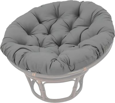 Hangstoelkussen - Schommelstoelkussen Zitkussen - Buiten Ontspannen - Extra Dik Gevuld - 170 x 170 cm - Grijs