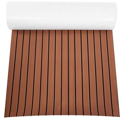 Dailygoods- Bootvloer Zelfklevend - EVA Teak - Antislip - Duurzaam - Eenvoudig te Installeren - Makkelijk te Reinigen - 240x90cm - Teakdek