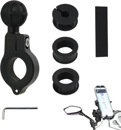 Aluminium Stuurmoontadapter 1 Inch Kogelbasis voor Motorfiets