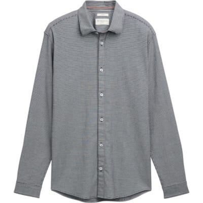 Tom Tailor - Slim fit overhemd met stretch - Maat XXXL - navy squared structure