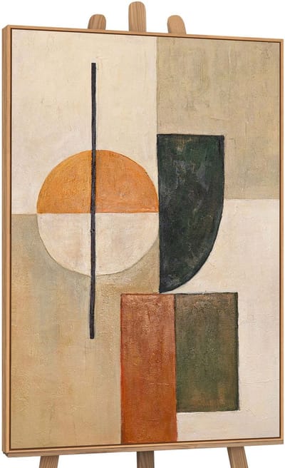 Canvas schilderij handgeschilderd equilibrium abstract – YS-Art Gallery – Luxe wanddecoratie voor woonkamer – Modern schilderij voor slaapkamer en hal