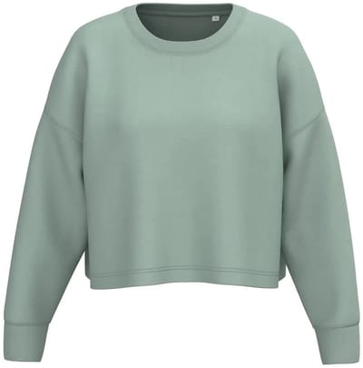 Dames cropped sweatshirt met ronde hals Proact