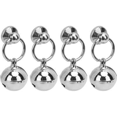 20 Sets Klinknagels en Schroeven 14mm Belklinknagels met 9.5x7.5mm Trekringen 7.5mm Kruiskopschroeven voor Leer zilver