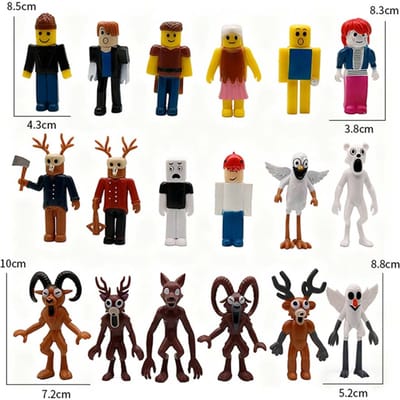 6 stuks/set 99 Nachten in Het Bos Figuren Beeldjes Beeldje Uil Geit Wolf Hert 99 Nachten in Het Bos Beeldje Plastic Speelgoed Cadeau
