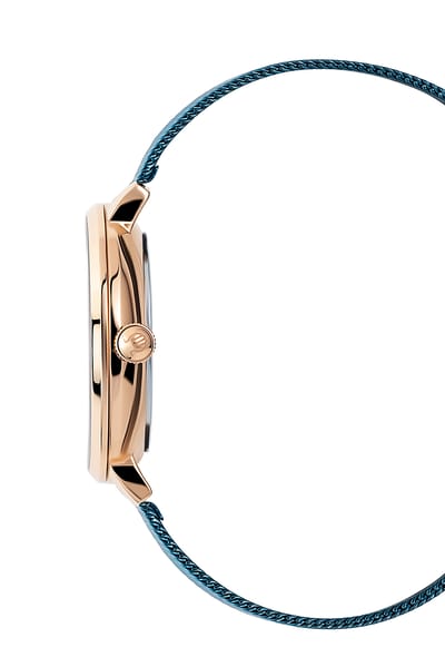 ORPHELIA OR22902 - Horloge - RVS - Blauw - 35 mm
