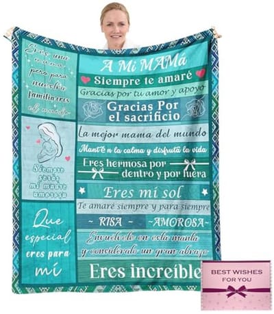Uniek Cadeau voor Moeder - Verjaardagsdeken in Stijlvol Design