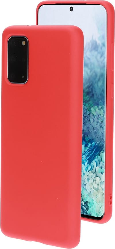 Mobiparts hoesje geschikt voor de Samsung Galaxy S20 Plus - Siliconen - Rood