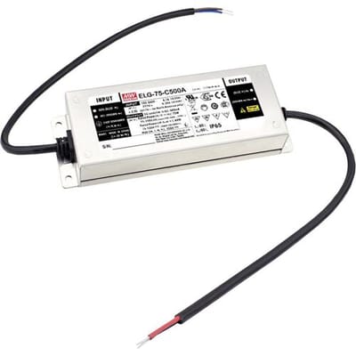 MEAN WELL ELG-75-C1050DA-3Y LED-driver Constante stroomsterkte 74.55 W 1050 mA 35 - 71 V/DC Dali, Montage op ontvlambare oppervlakken, Geschikt voor