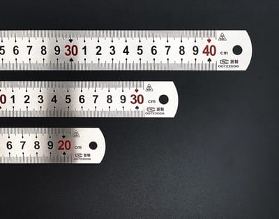Roestvrijstalen Liniaal Set - Duurzaam en Praktisch - 3 Stuks