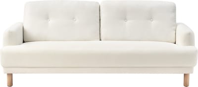 TUVE - Driezitsbank - Gebroken wit - Polyester