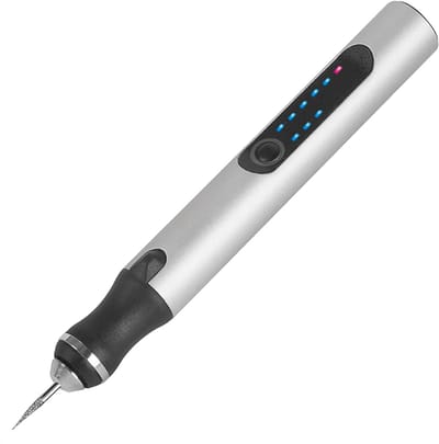 Graveerpen Draadloos - Elektrische Graveerset XXL - Complete set - 30+ Frezen, Zaagbladen, Bitjes, Sjablonen - USB Oplaadbaar