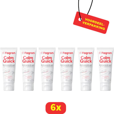 Fagron CalmQuick - Kalmerende Gel - Voor de Geprikkelde Huid - Insecten- en Kwallenbeten - 6 stuks - Voordeelverpakking