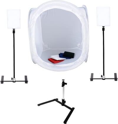 Bresser Opnametent - BR-2820L - Incl. LED Daglicht Set en 20W Lampen – Voor Professionele Productfotografie en Content Creatie