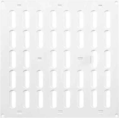Metalen rooster verstelbaar 300x300 wit - MR3030R - RAL9016