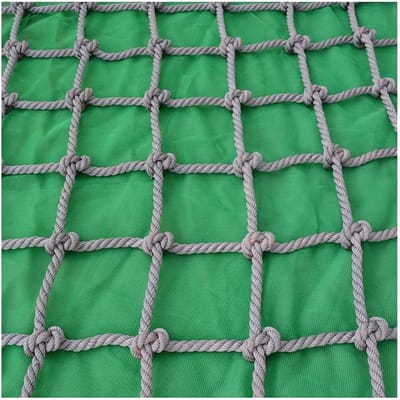 Klimnet Outdoor - Veiligheidsnet Kind - Speeltuin Beveiliging - Professioneel Geweven Touw - 2x3 Meter - Zwart