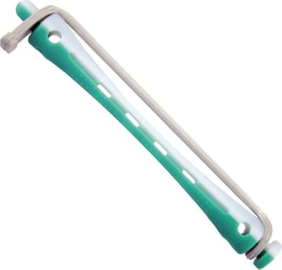 Comair - Permanentwikkels Lang - Groen/Wit - 6 mm