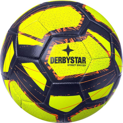 Voetbal voor volwassenen - Street Soccer bal 5, geel/blauw/oranje