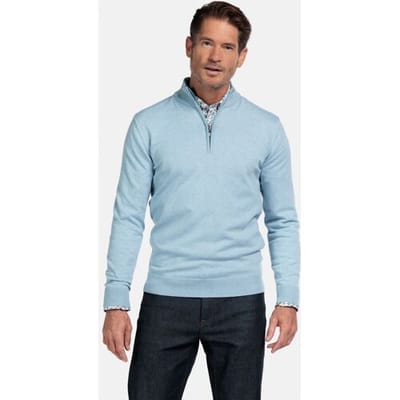 Baileys - Heren Trui - Gebreide Pullover - Regular fit - Lichtblauw - 528400-615
