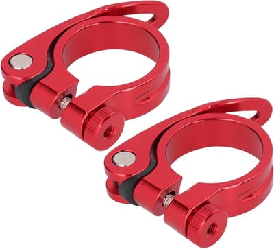 Fietszadelklem - Zadelpenklem Zitbuisklem - Zadelhoogte Verstellen - Snelsluiting Zonder Gereedschap - 35 mm - Rood