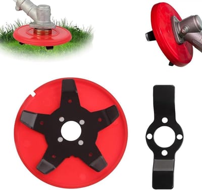Onkruidborstel voor tuin en gazon, set van 2 stuks, universele bosmaaieraccessoires, efficiënte onkruidborstel