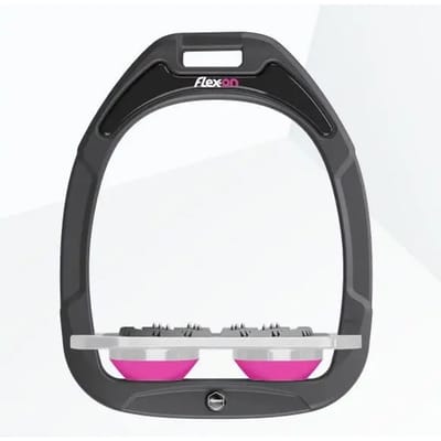 Platte Ultra Grip Beugels Antraciet/Grijs/Roze Flex-On Green Composite