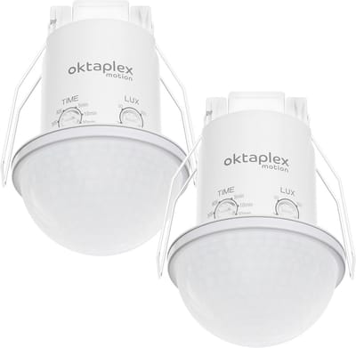 360 Graden Inbouw Bewegingsmelder Plafond IP54 PIR-sensor 10m Bereik Wit