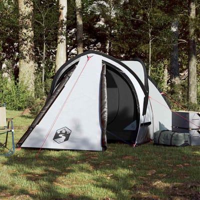 vidaXL - Koepeltent - 2-persoons - waterdicht - verduisterend - stof - wit
