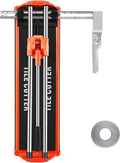 Handmatige Tegelsnijder 40 cm voor Wand- en Vloertegels, Uitgerust met Dubbele Rails, Wolfraamcarbide Snijwiel, Antislip Handgreep en Drukstang met Anti-Verplaatsingsfunctie