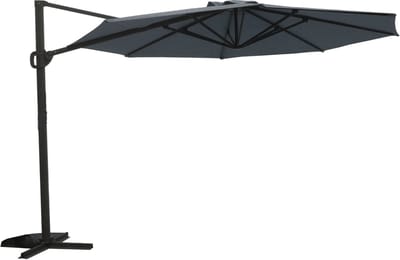 Kynast zweefparasol 3.5x3.5m knikbaar Parasol 360° draaibaar + kruispoot - UPF30+ UV bestendig tuinparasol