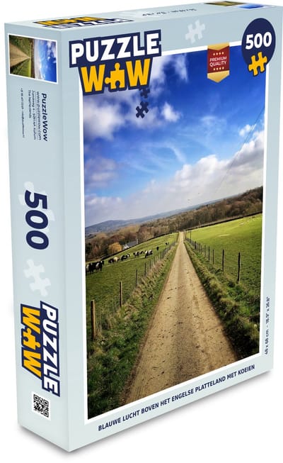 Puzzel Lucht - Wolken - Koe - Legpuzzel - Puzzel 500 stukjes