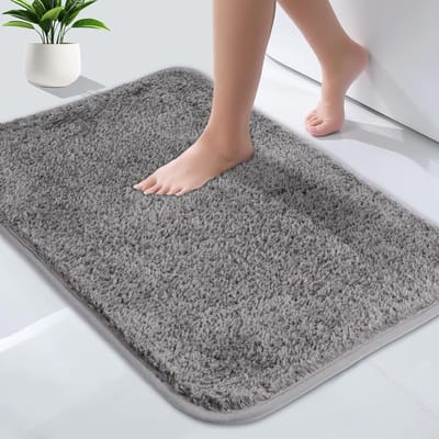 Absorbente Toiletmat van Microfiber, Antislip en Extra Zacht, Machinewasbaar en Sneldrogend, 40 x 60 cm, Ideaal voor Badkamer en Toilet