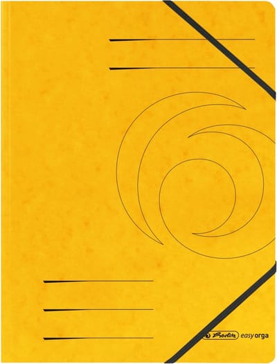 11387164 - A4 - Cardboard - Yellow - Elastic band - 1 pc(s)