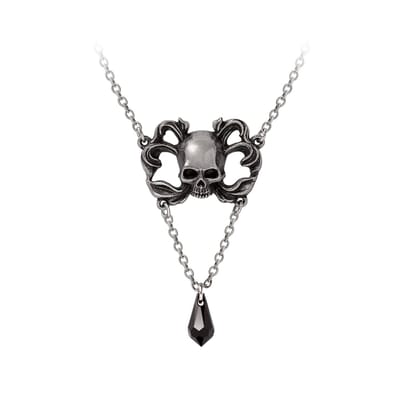 Alchemy Gothic Sweet Death Dames Halsketting - zwart/zilverkleurig - Standard