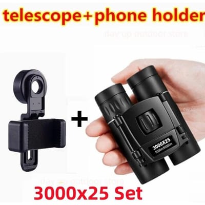 5000x25 50000m Zoom BAK4 HD Telescoop Professionele Krachtige Verrekijker Lange Bereik Draagbare Monoculaire Optiek voor Kamperen Buiten 3000x25 Set