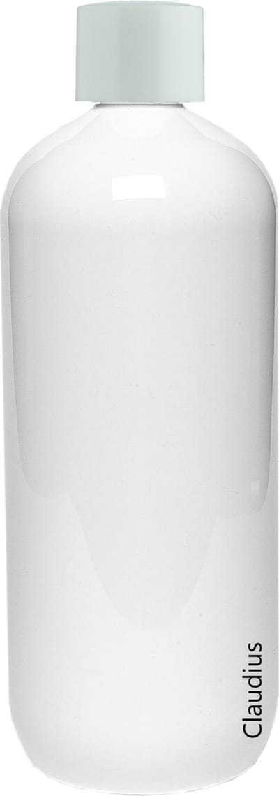Lege Plastic Fles 1 liter PET wit - met witte dop - set van 10 stuks - Navulbaar - Leeg