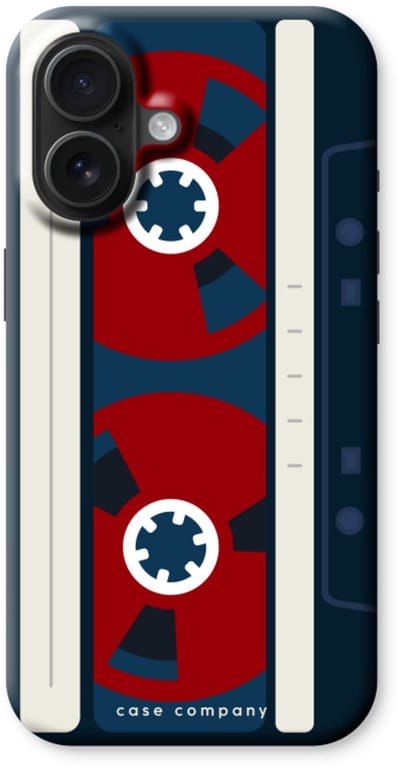 Case Company® - Hoesje geschikt voor iPhone 16 hoesje - Here's your tape - Tough Case - Maximale Bescherming alle Kanten en Schermrand