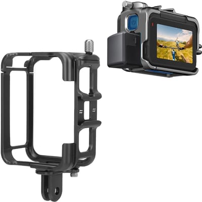 Dailygoody - Framekooi met Lensdop - Beschermende Behuizing - Aluminium - Actiecamera-accessoire - Geschikt voor Ace/Ace Pro - 80 g