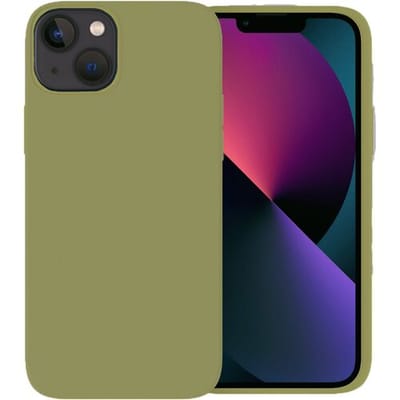 Ceezs siliconen Hoesje geschikt voor Apple iPhone 13 - lichtgroen - Stijlvolle en Kwalitatieve Backcover voor Optimale Bescherming