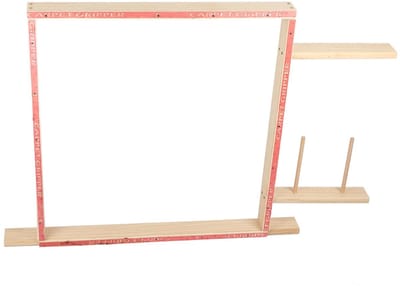 Dailygoods- Tuftframe 24x36 Inch - Stevig Rubberhout - Glanzende Afwerking - Tuftstandaard - Kunstnijverheid - Vloerkleden Maken - Eenvoudig Schoon te Maken - Tapijtframe
