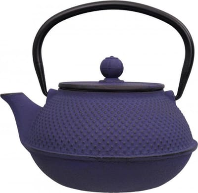 Tokyo Design Studio - Gietijzeren Theepot - Arare - Blauw - 0,8 Liter - 17,5 x 15 x 10 cm