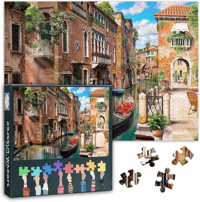 1000-delige Puzzel - Legpuzzel Volwassenen - Ontspannende Tijdverdrijf - Gedetailleerd Stadsgezicht - 70 x 50 cm - Venetië