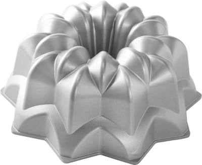 Tulband Bakvorm "Vintage Star Bundt Pan" - Nordic Ware | Sparkling Silver Holiday
