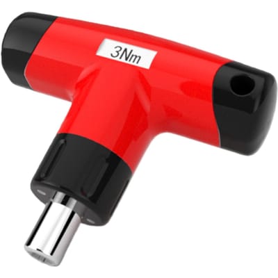 Poignée en T Pré-réglé   Outil 3N.m Tournevis à cliquet avec embouts PH3 T20 H4 SL7 pour Atelier Extérieur Usage Domestique red
